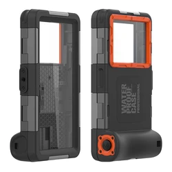 Universal Professional Waterproof Diving Case - 15M Depth Protection for LG Model (Orange)
