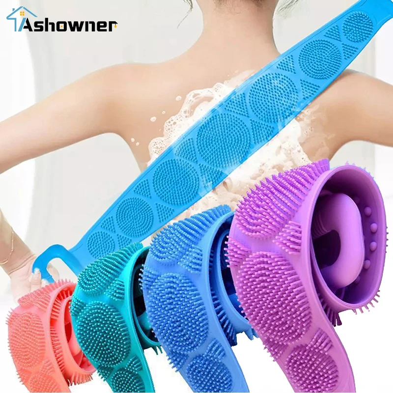 Ashowner Body Sponge Silicone Brush Bath Towel Bath Gel Bath Cleansing