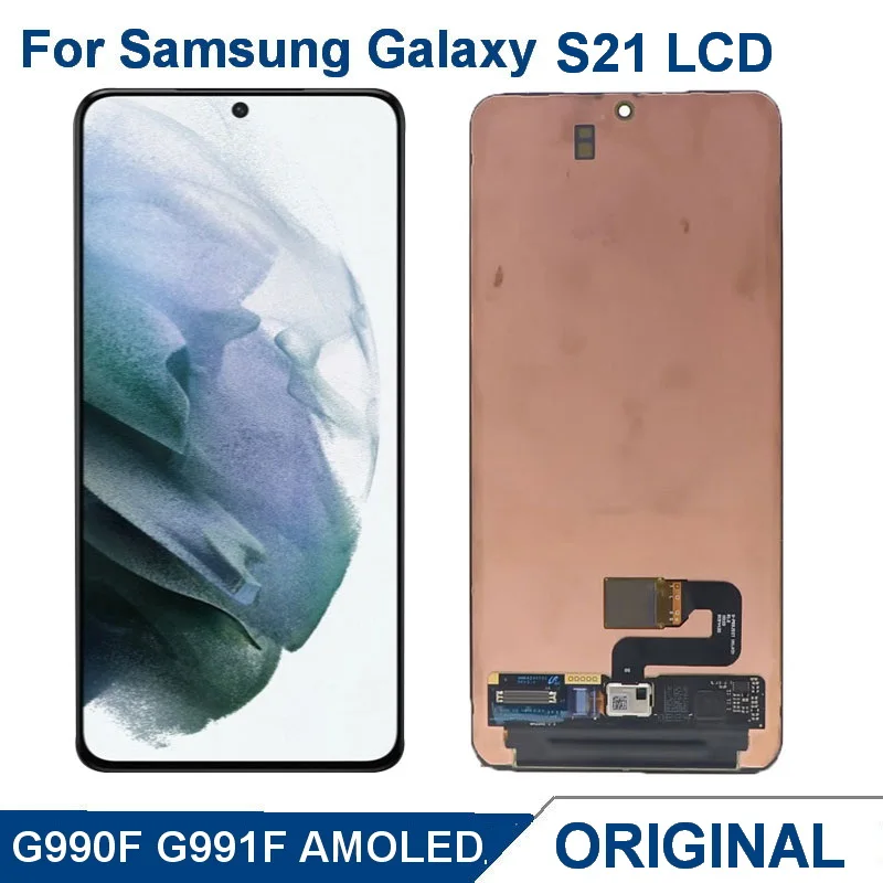 

100% Original AMOLED s21 Display Touch Screen For Samsung Galaxy S21 5G G991 G990F G991F G991U LCD Digitizer Screen Assembly