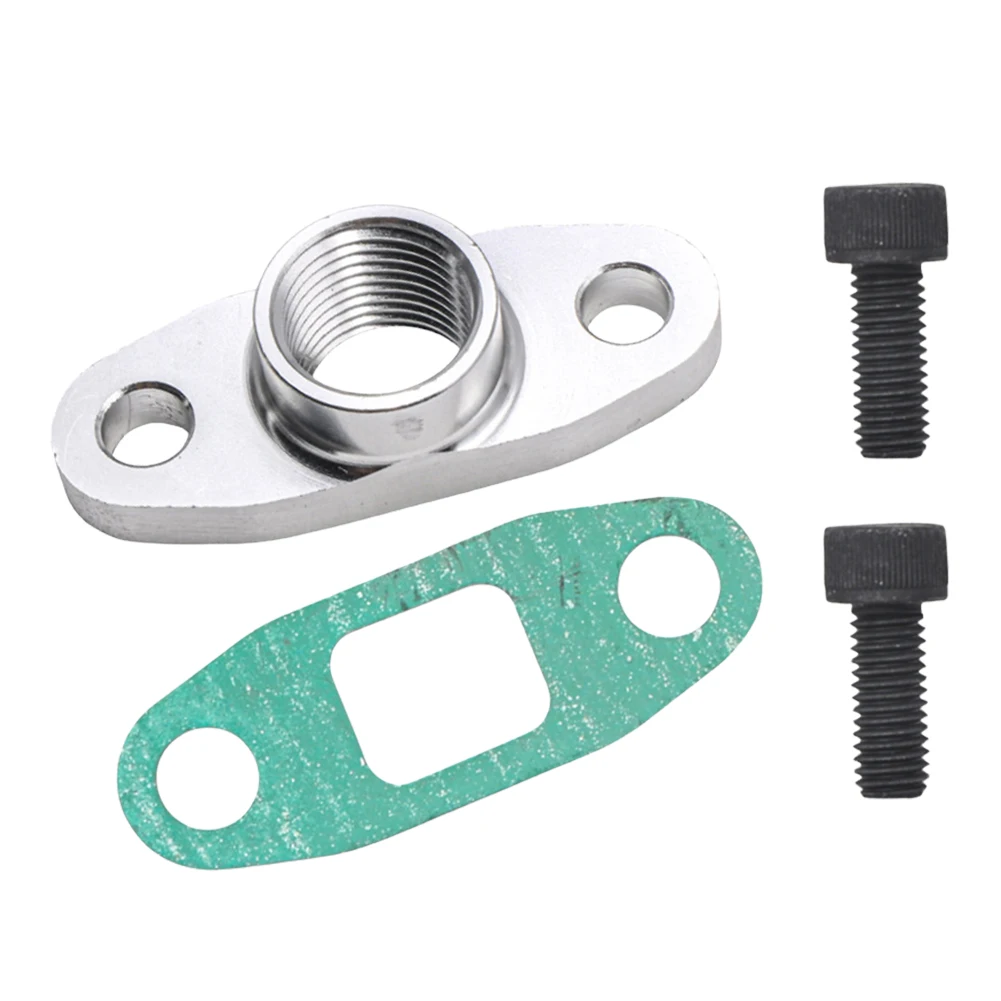 Turbo Oil Drain Flange Kit w/ 10AN Flare Fitting For GT40 GT42 GT45 GT47 GT55 T3/T4 T3 T4