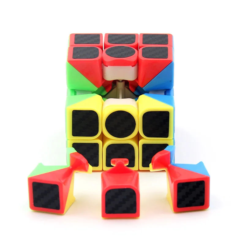 MoYu MeiLong Carbon Fibre Sticker 3x3x3 Magic Cube 3x3 Professional Neo Speed Puzzle Antistress Educational Toys For Children комплект уровень ada cube mini professional edition штангенциркуль ada mechanic 150 pro а00731