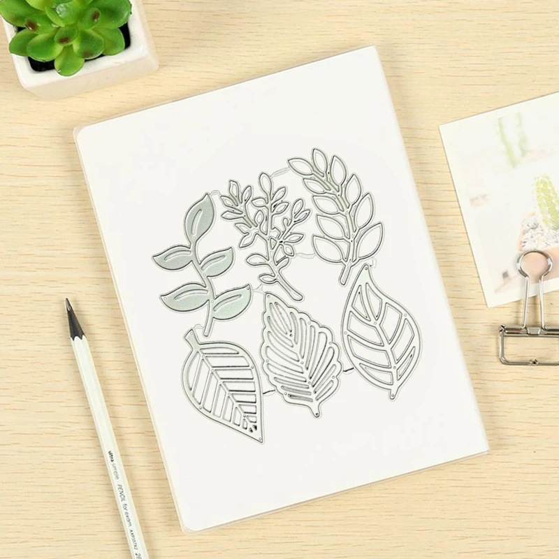 나뭇잎 금속 커팅 다이 스크랩북 스텐실 다이 커트 카드 엠보싱 DIY 사진 앨범 템플릿 금형 장식 공예
