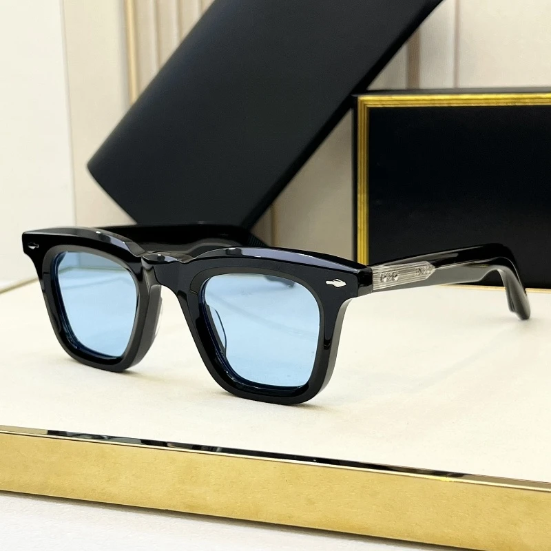 

Famous Brand Luxury Designer JMM Jacques LECLAIR Female Retro Acetate Rectangle Sunglasses for Man and Women Shades