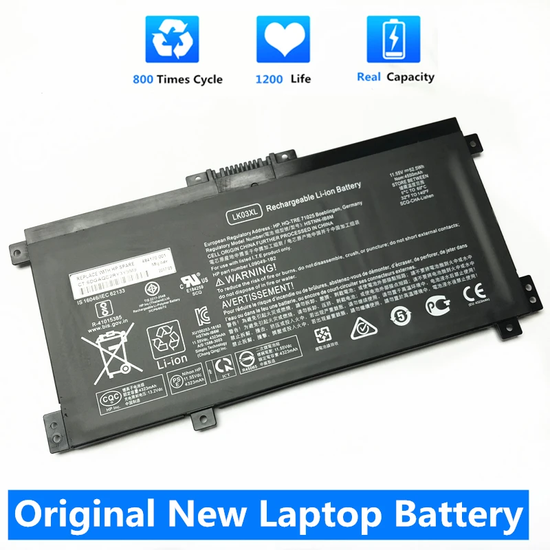 

CSMHY New LK03XL Battery For HP Envy 17M 15m-bp012dx HSTNN-UB7I HSTNN-LB7U 916368-421 TPN-W127 TPN-W128 TPN-W129 916368-541