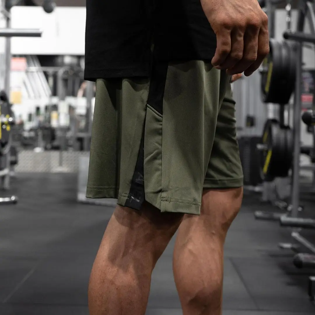 

Summe Men Loose Shorts Polyester Running Sport quick-drying Shorts for Men Casual Elastic Waist Solid Brand Shorts Male Clothing