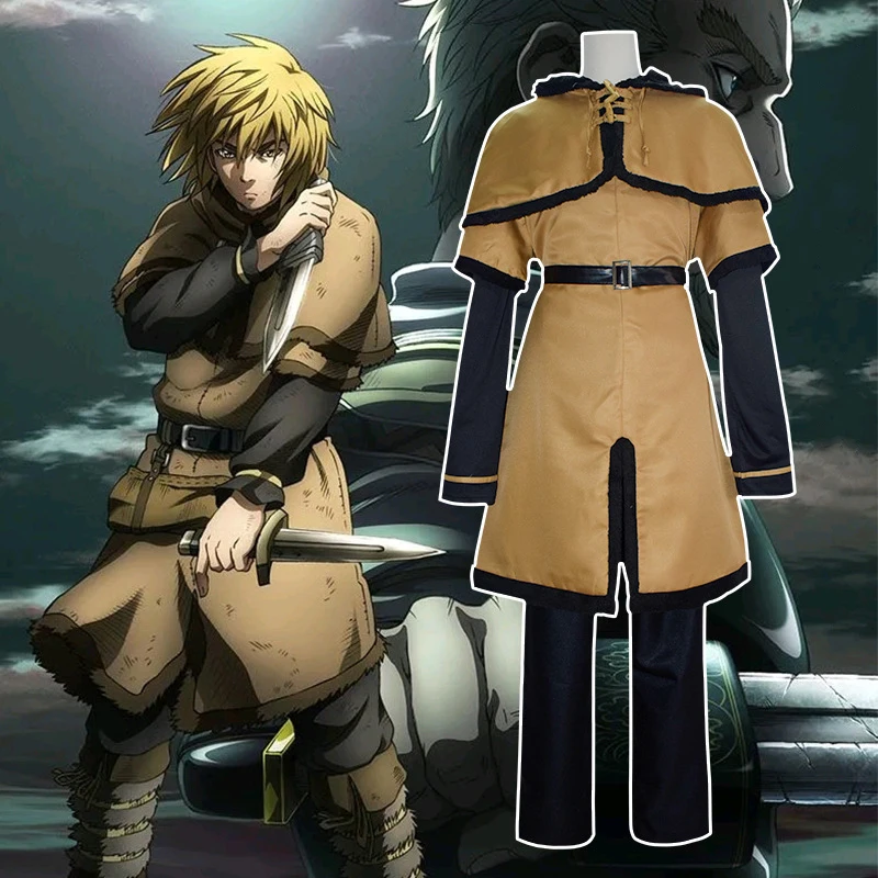 Anime Vinland Saga Thorfinn Kardsefni Costume Cosplay Uniforme Per Uomo Donna Unisex Halloween Taglia Personalizzata S-3Xl Thorfin Thors Cos