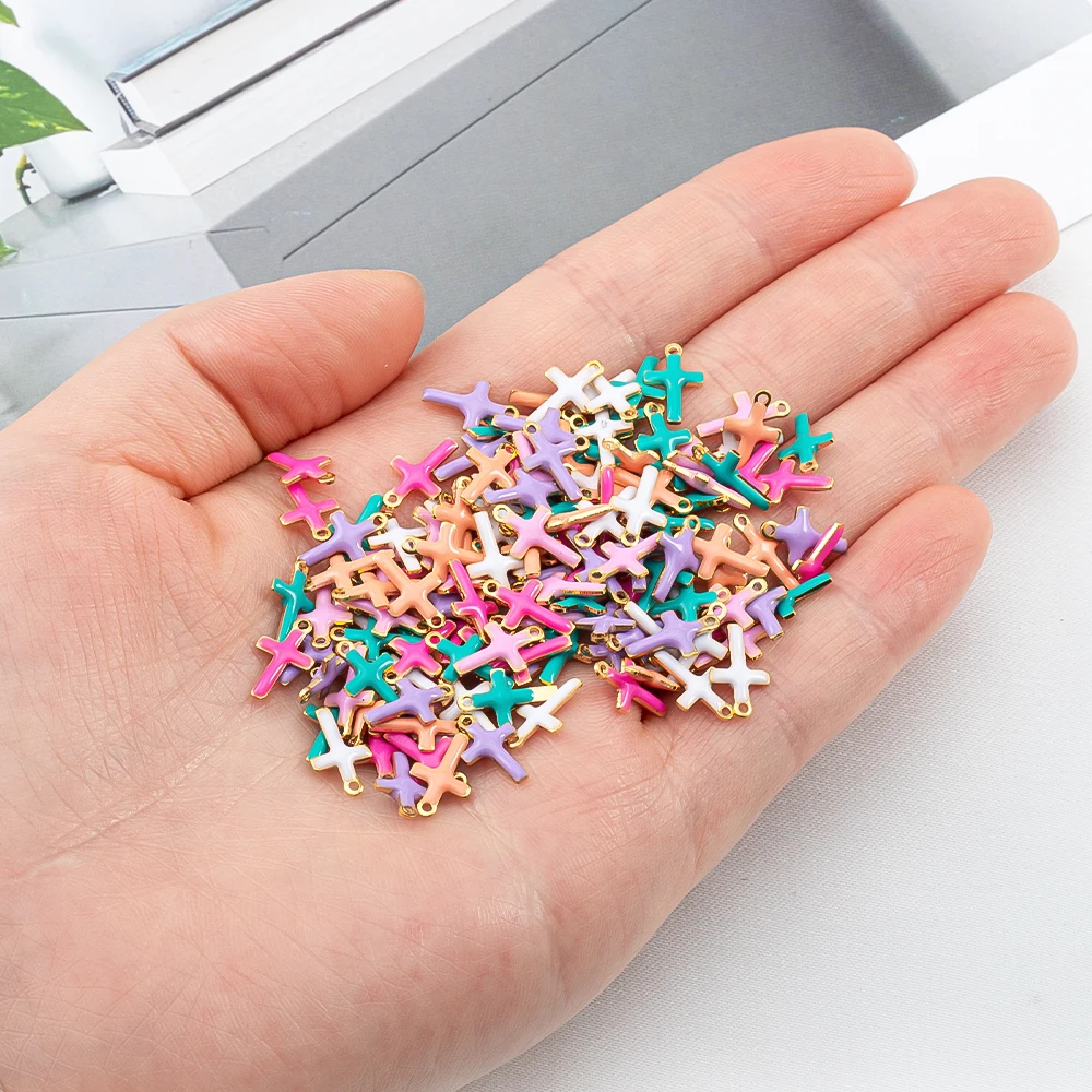 20 Stück Edelstahl Bunte Emaille Fisch Charms Anhänger Basis DIY Ozean Halskette Ohrringe Schmuckherstellung Zubehör Erkenntnisse – Detail 35