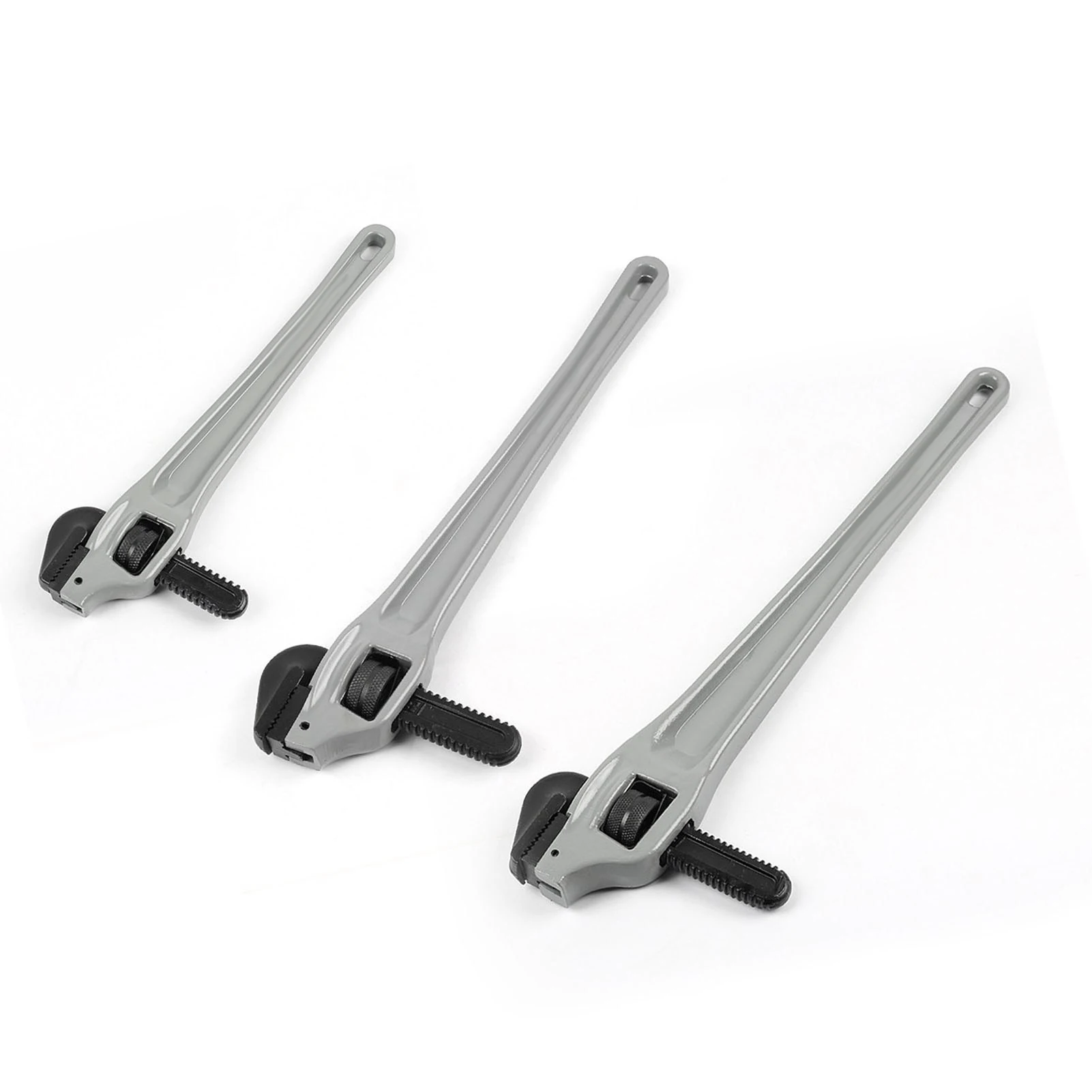 ประแจท่อแบบปรับได้ งานหนัก ผลิตจากอลูมิเนียมอัลลอยด์ พร้อมหัวจับแบบลอย Cr-Mo และด้ามจับแบบ I-Beam 1