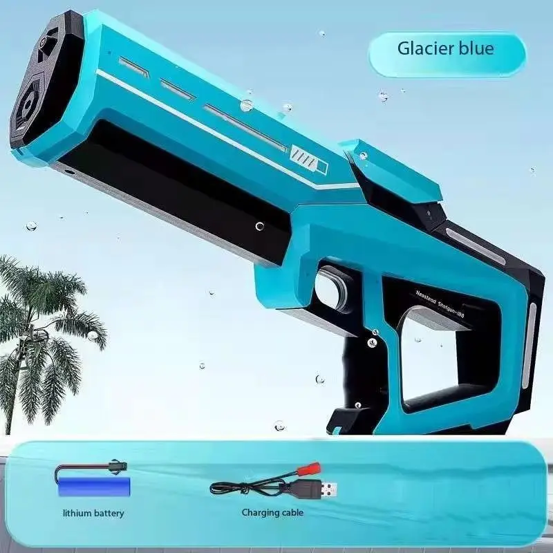 Electric Water Gun Toys,Automatic Absorbing Water,Summer Pool Beach Outdoor Continuous Firing Large Capacity For kids Adult Gift 6