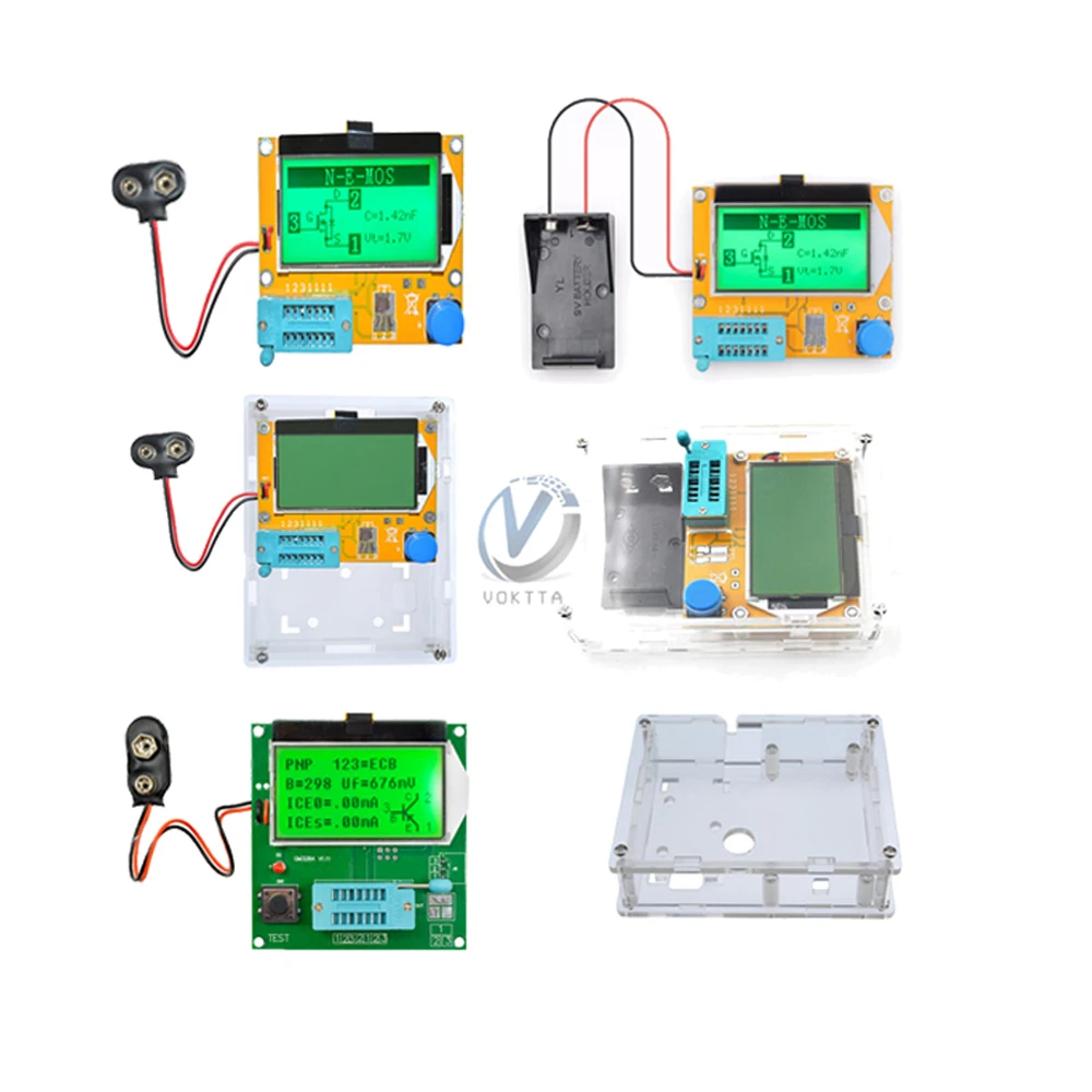Digital Display Transistor Tester Diode Triode Capacitance Meter LCRPWM Meter Mega328 LCR-T4 GM328A LCD Screen MOS/PNP/NPN