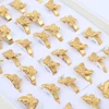20 Pieces/Lot Fashion Stainless Steel Insect Butterfly Ring Charm Waterproof Statement Trend Jewelry for Women Wholesale Jewelry 5