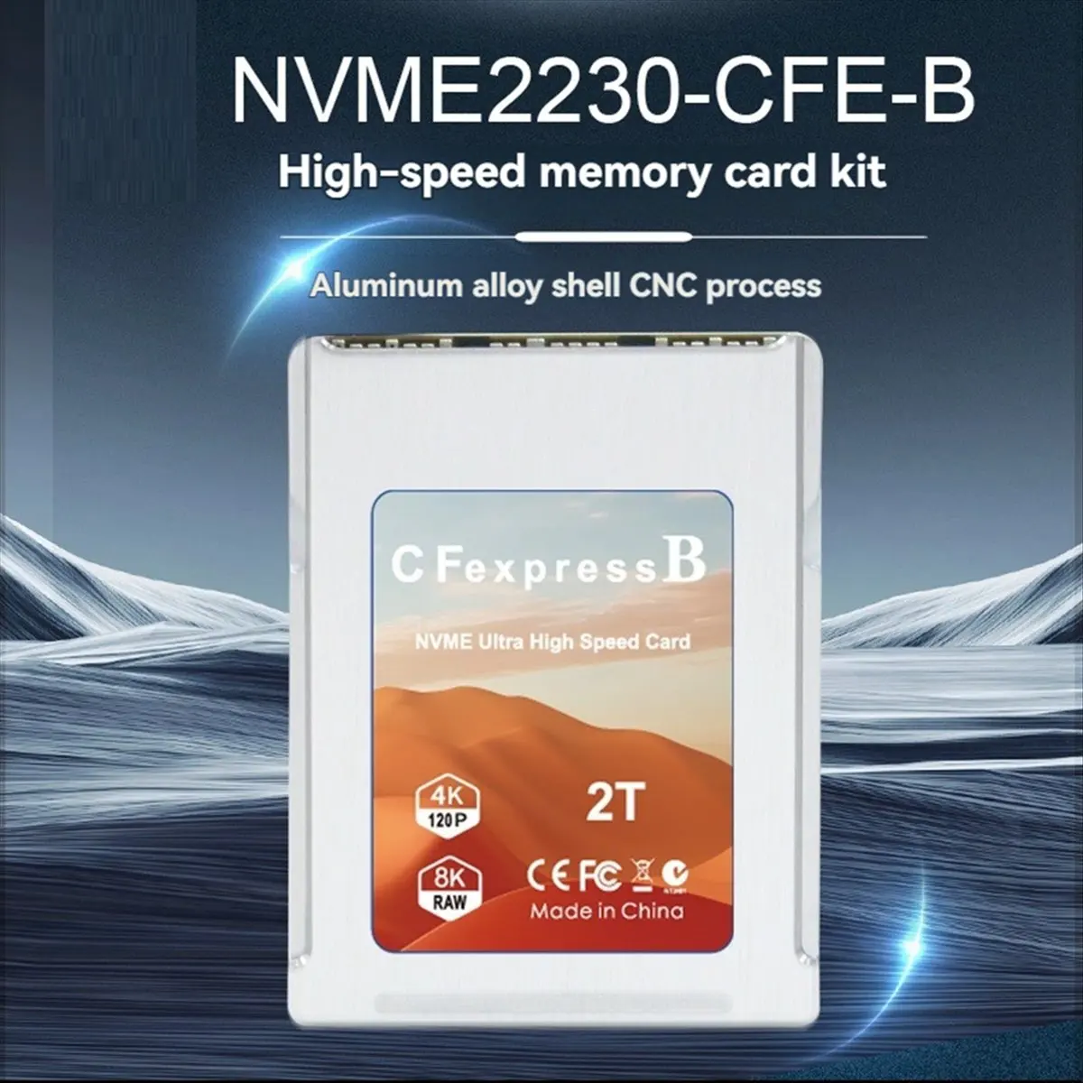 A10R M.2 NVME 2230 어댑터 카드 M.2 SSD 2230용 M.2 NVME 확장 지원-CFExpress Type-B 어댑터 카드 변환기