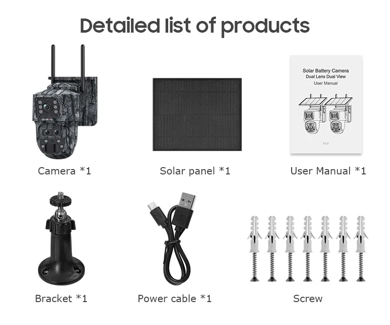 12MP 4G LTE Solar Camera 15X Zoom Wireless Outdoor Security Trail Cameras Dual P