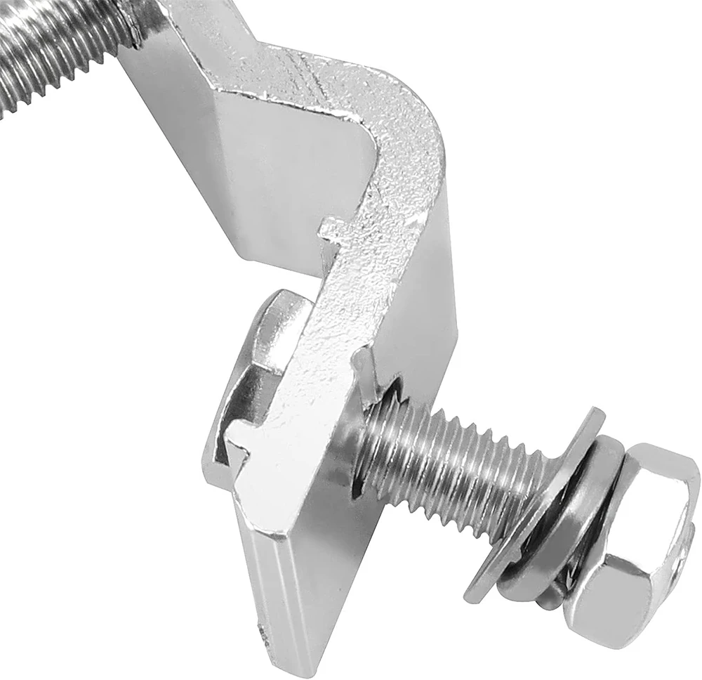12/24 Stück verstellbare Aluminium-Bühnenlichthaken, langlebig, tragbar, ideal für Par-Licht, Beam-Licht, Einzelklemmen-Lichthaken – Detail 7