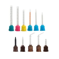 50Pc Dental Silicone Rubber Conveying Mixing Head Disposable Impression Materials Mixing Tips Mixing Tube Laboratory Color Tubes