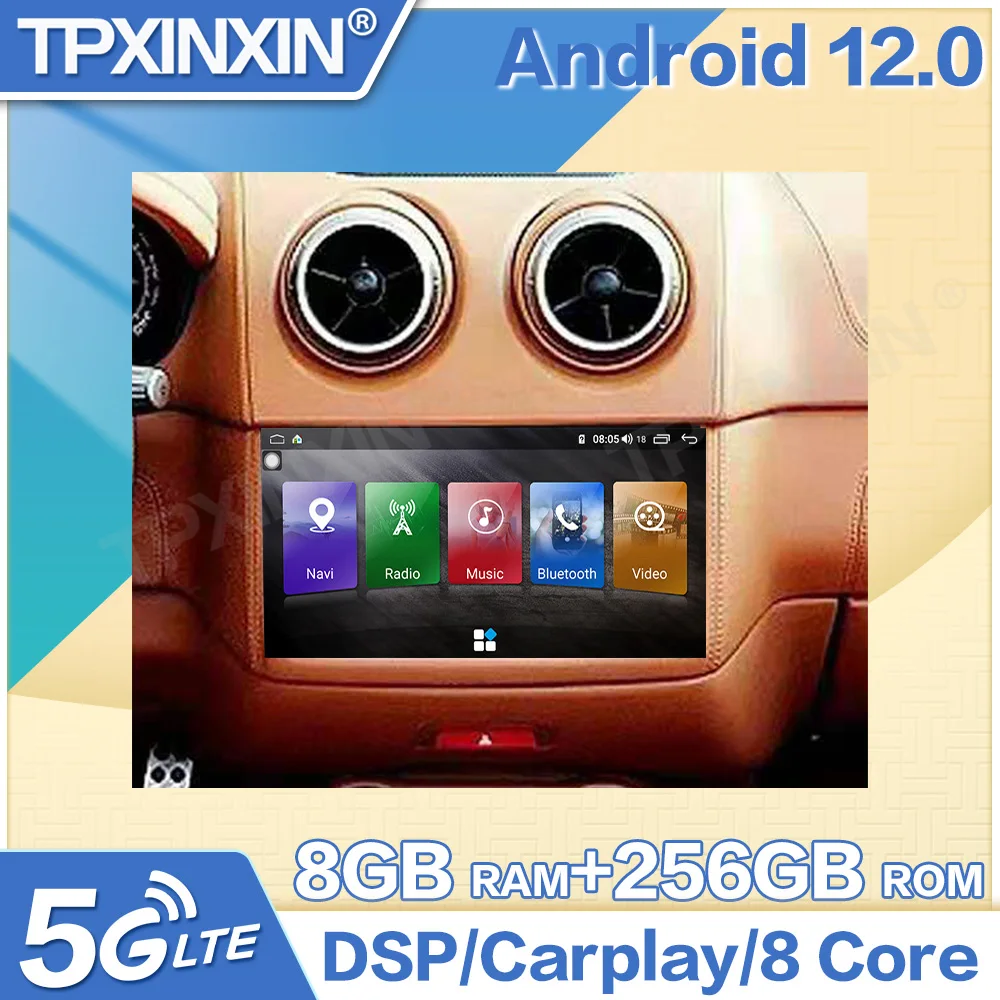 

12.3 Inch Android 12 For Ferrari California 2009-2014 Car Multimedia GPS Audio Radio Stereo HeadUnit Navigation Screen Player