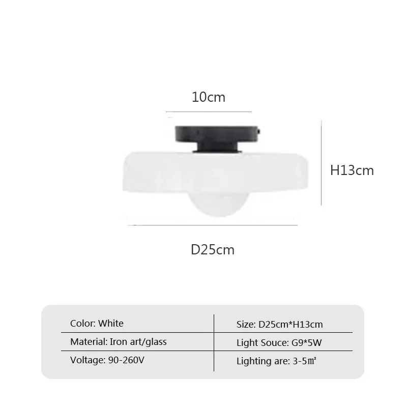 خمر LED الزجاج ضوء السقف الحليب الأبيض غلوب تجهيزا...