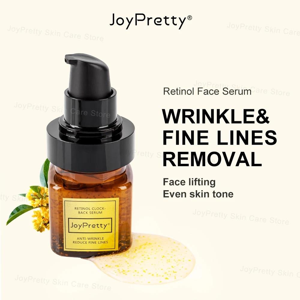 Retinol Wrinkle Hyaluronic Acid Pore Shrink Moisturizing Lifting Anti Aging Facial Serum
