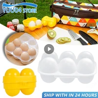 6 Egg Storage Box Egg Tray With Lid Kitchen Refrigerator Egg Drop Rack Egg Storage Boxes Fridge Egg Kitchen Storage Organization 1