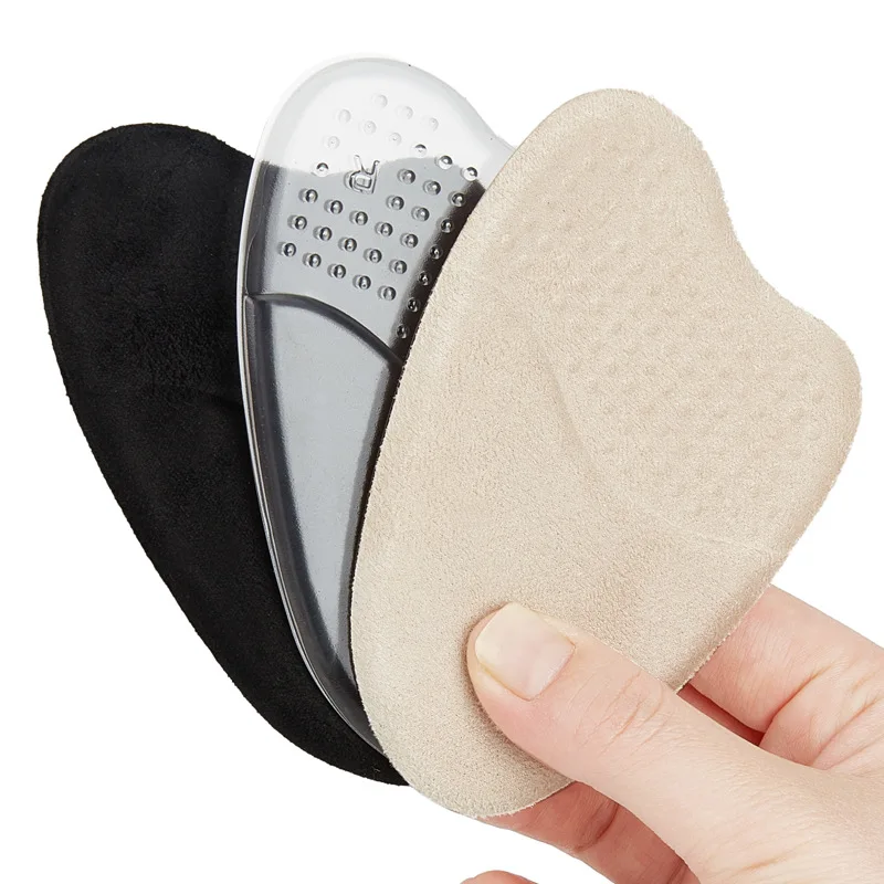 

1Pair Silicone Shoe Pads Forefoot Cushion Foam Massage Non Slip High Heels Insole Pain Relief Metatarsal Ball Foot Support Soles