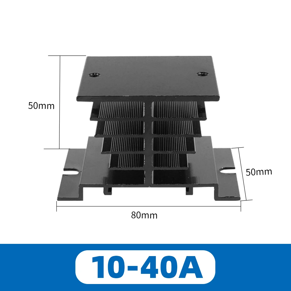 High-Performance Industrial Solid State Relay - DC to AC, 4-32VDC Input, 24-480VAC Output, Black