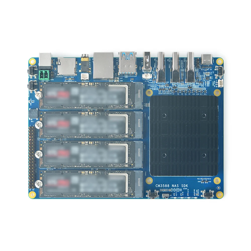 Módulo de Computação Kit Nas Rockchip Rk3588 Placa de Desenvolvimento Soc On-board Pcie 2.5g Controlador Ethernet Suporte Openwrt Cm3588 - Imagem 4
