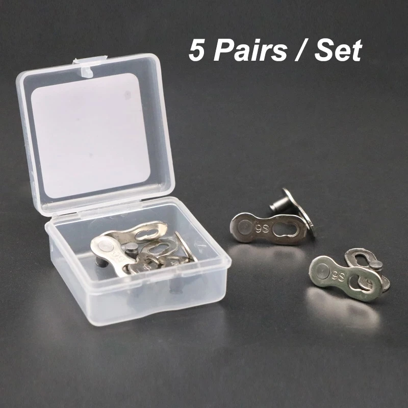 Fahrrad fahrrad kettenglied verbinder gelenke magic buttons 10 11 12 speed 5 pairs straßenrad mountain bike quick master links – Detail 6