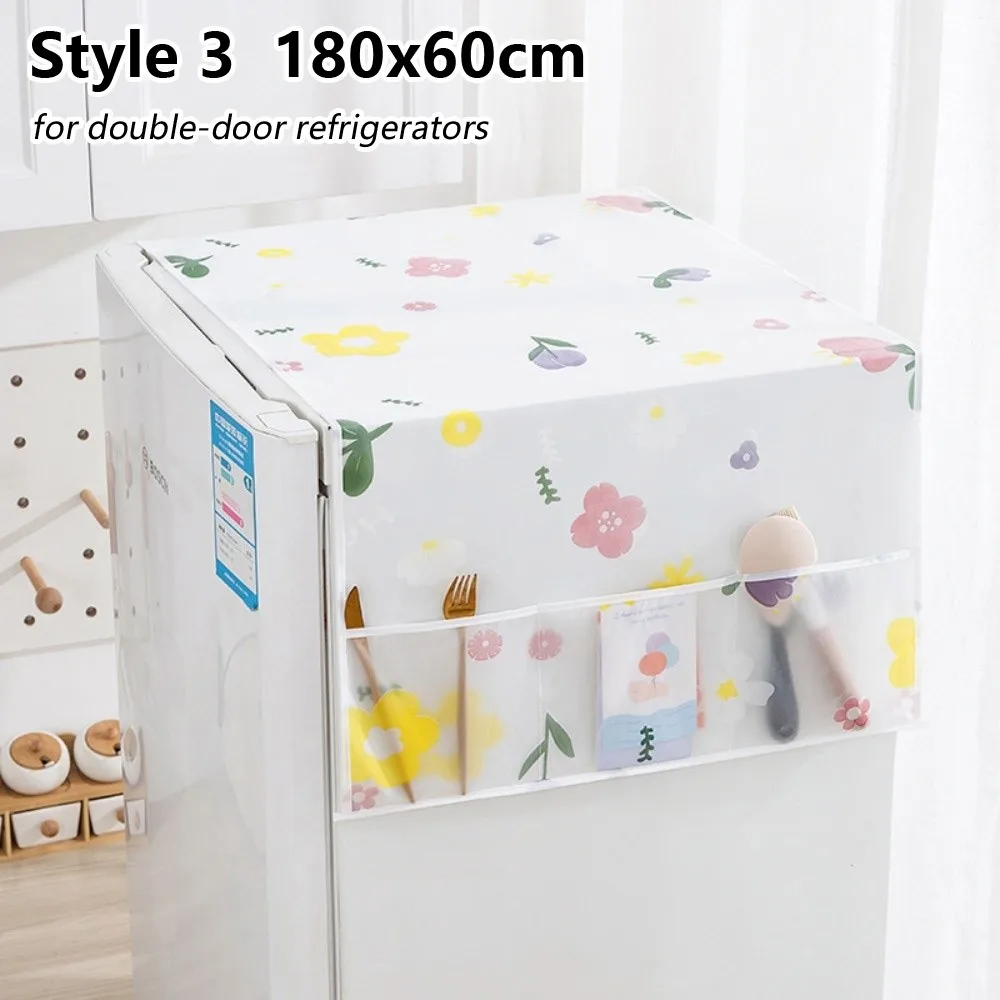 Durable Dustproof Refrigerator and Washing Machine Cover with Storage Bag