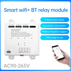 Smart WiFi & Bluetooth Relay Switch Module for Home Appliance Control (3 way)