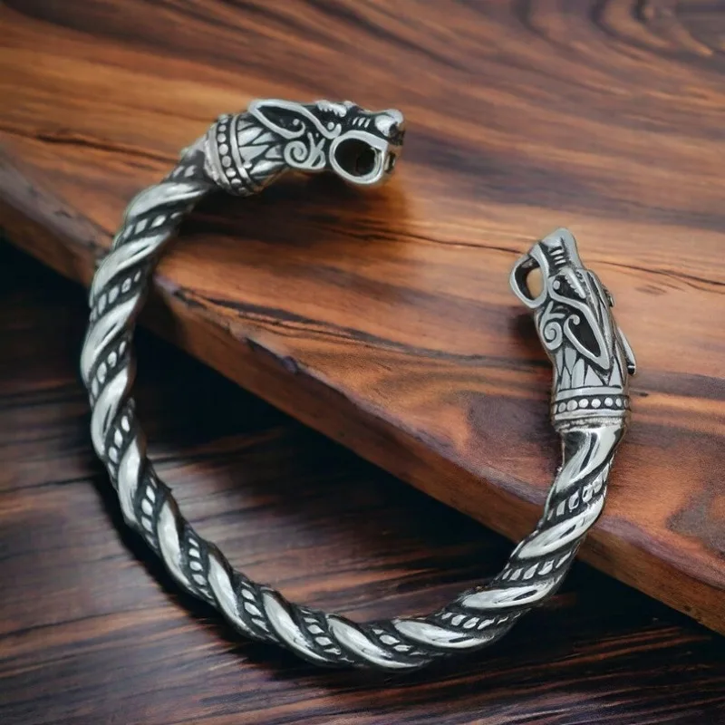 Viking Metal Bracelet | Handmade Viking Celtic Torque Bracelet, Valhalla Exquisite Bracelet, Gift for Her/His 3