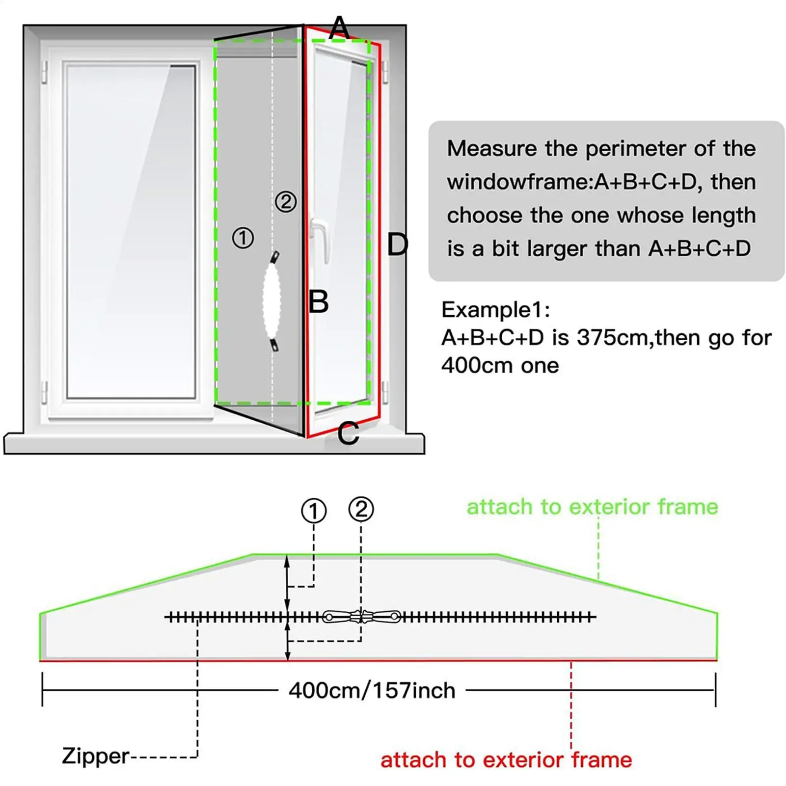 Universal Window Seal For Portable Air Conditioner Window Sealing Air conditioner sealing cloth for home Dormitory
