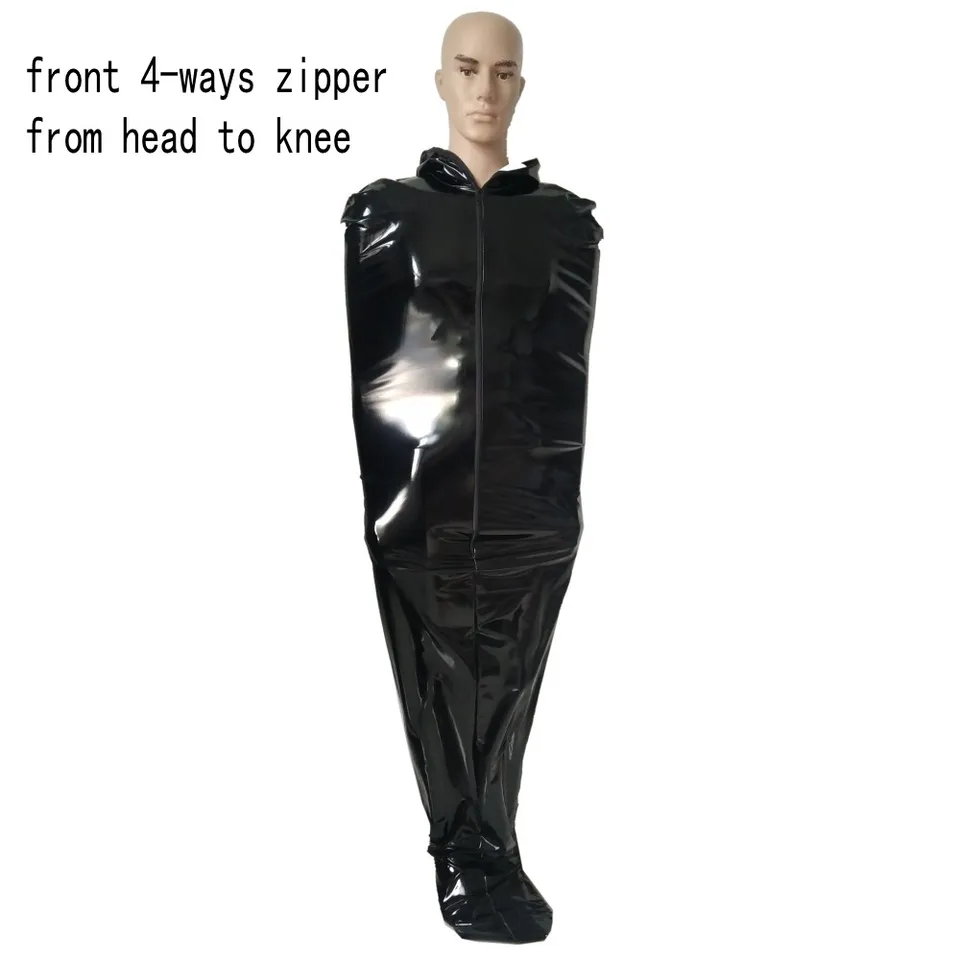 Handgemaakte Zwart Latex Rubber, Catsuit, Dames 3D Cut, Back Zip-Zilver_S Handgemaakte Zwart Latex Rubber, Catsuit, Dames 3D Cut, Back Zip-Zilver_S