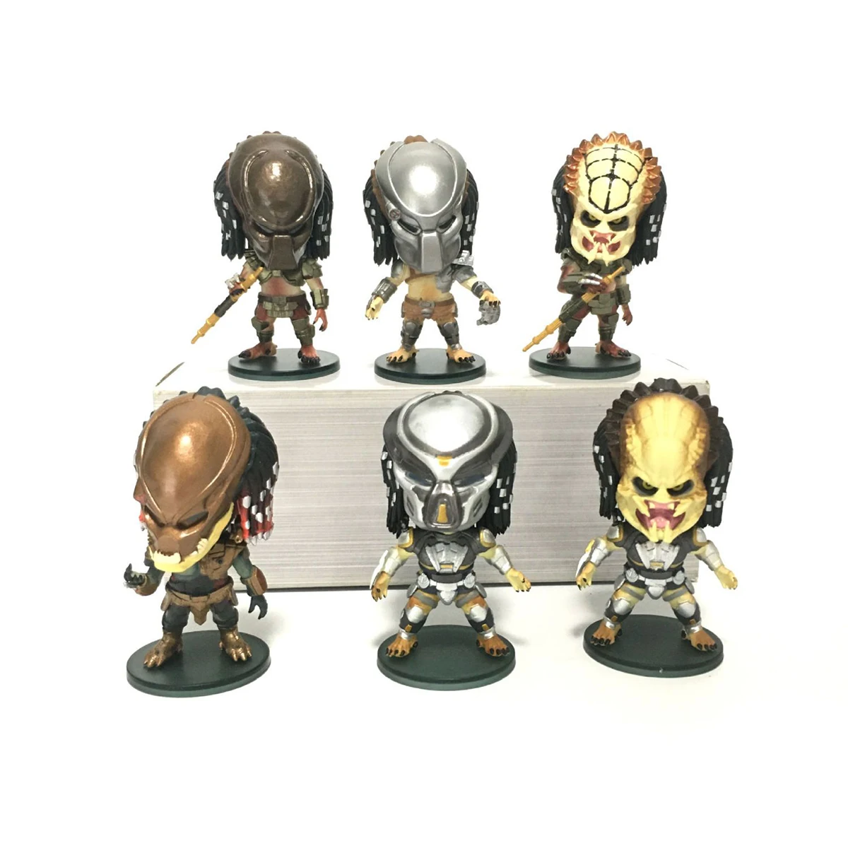 Predator Animation Movies Giocattoli Periferici Q-Version Figure Model Statue City Hunter Jungle Hunter Berserker Latex