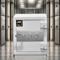 Fireproof Anti-Theft Security Safe Deposit Box Fingerprint Lock Steel Material for Home Bank Office or Hotel Use 1