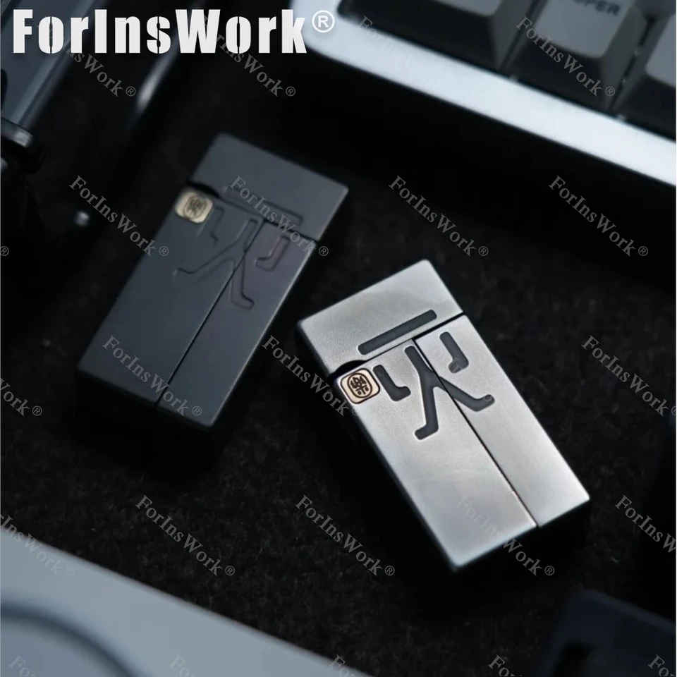 YOLO STUDIO NO FIRE プッシュスライダー ステンレス鋼彫刻 ストレス