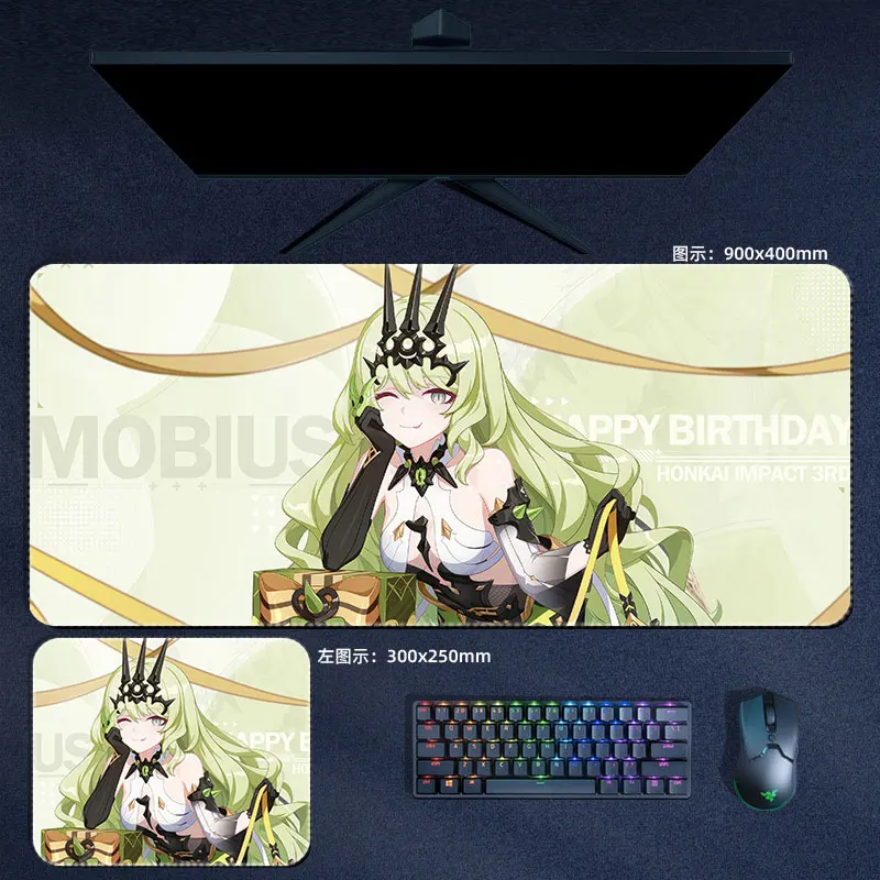 Honkai Impact 3rd Mousepad Elysia Mobius Yae Sakura Large Mouse