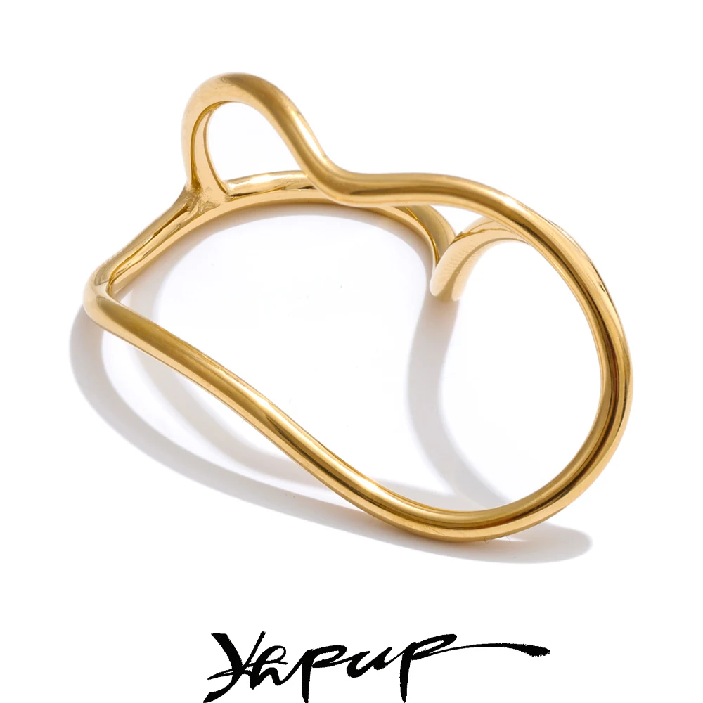 Yhpup Minimalist Ring Stainless Steel 2025 PVD Rust Proof