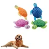Dog Squeaky Toys Turtle Shape Plush Dog Cat Toy No Stuffing Crinkle Interactive Chew Toys for Small Large Dogs Puppy Plaything 1