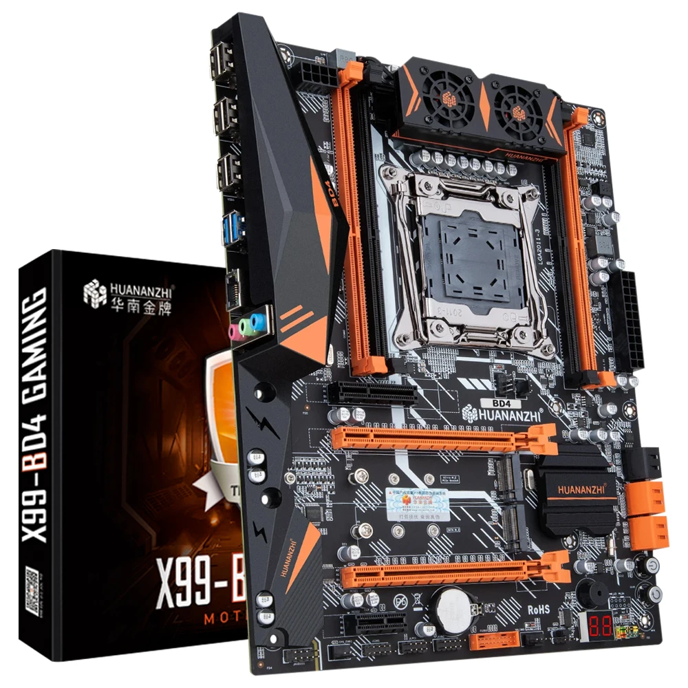 

HUANANZHI X99 BD4 LGA 2011-3 XEON X99 Motherboard supports All Series Intel E5 V3 V4 DDR4 RECC NON-ECC M.2 NVME NGFF