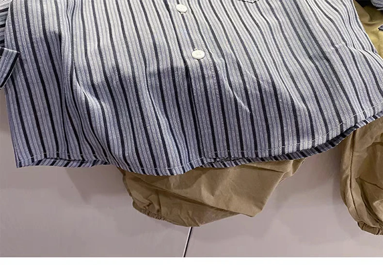 Boy Long Sleeves Shirts Baby Boys Striped Shirt Kids Tops Tees Shirts Spring Child Casual Thin Blouse