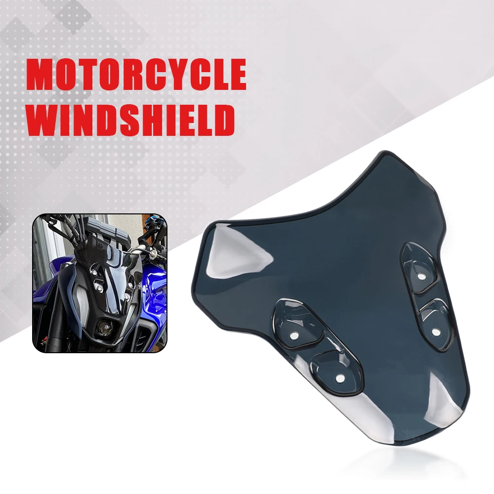 

Motorbike Accessories For YAMAHA MT-07 MT07 MT 07 2021 2022 2023 Front Windshield Windscreen Windproof Air Wind Screen Deflector