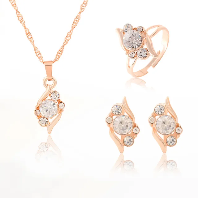 Crystal Zircon Jewelry Sets 1