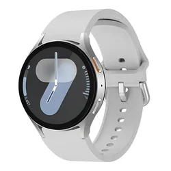 Versatile 20mm Silicone Smartwatch Strap - Elegant and Durable Replacement Band - Galaxy Watch 4 - 5 - 6 - 7 (Seagull grey)