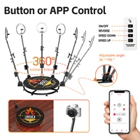 MWE 360 Photo Booth Machine for Parties with Extra Battery Logo Customization Software APP Remote Automatic 360 Spin Camera - Image 2