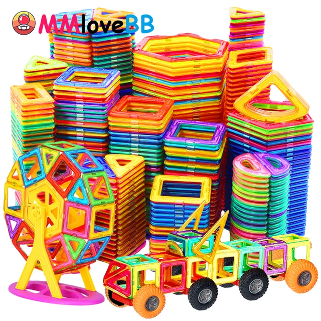 Magnets Toys for Kids Big Size Plus Magnetic Blocks for Children Designer Constructor Set Toys for Boys Building Blocks 1