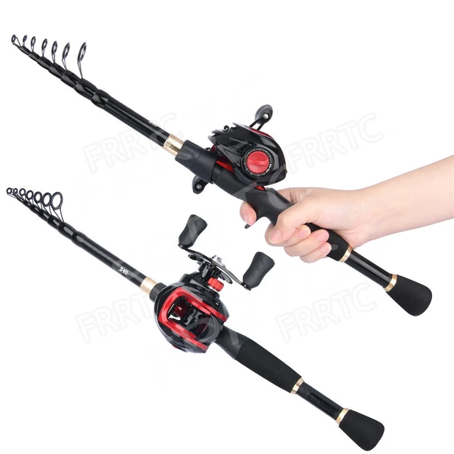 Fishing Combo Telescopic Fishing Rod with 7.2:1 Baitcasting Fishing Reel  for Freshwater or Saltwater Travel Fishing - AliExpress