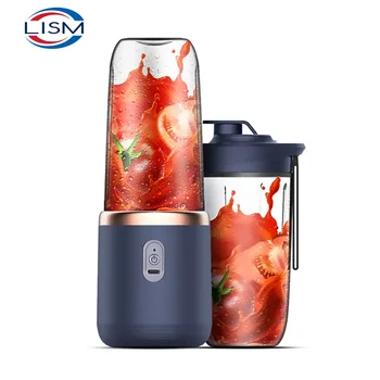 6 Blades Electric Juicer Cup 2 Cups For Travel Portable Juicer Mixer Usb Charge Fresh Fruit Juice Personal Blender Smoothie 1
