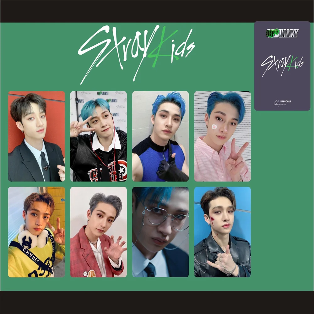 

Kpop Stray Kids Postcard New Lomo Albums ODDINARY Photocards Double-Sided Postcard Felix Han Hyunjin For Fans Collection Card