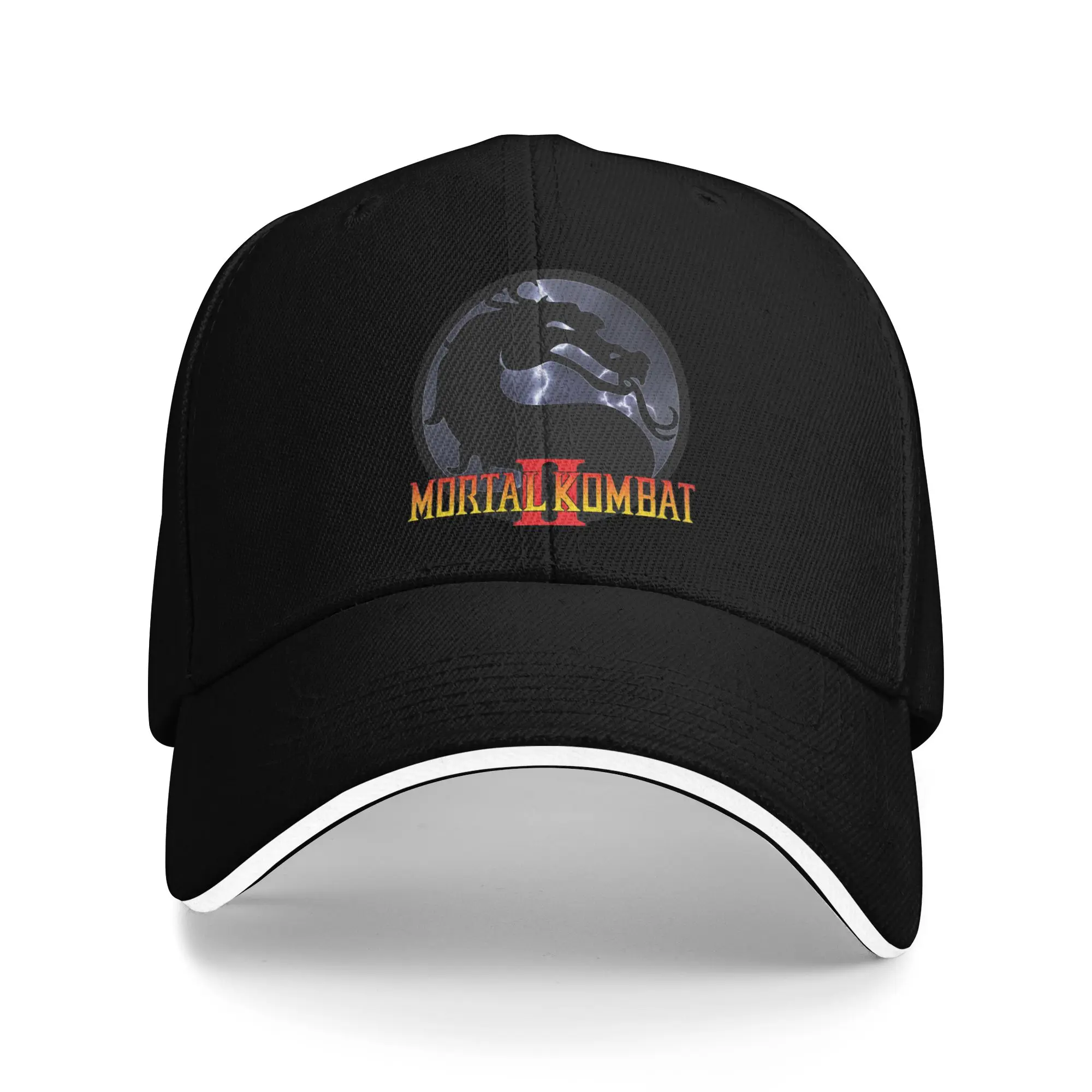 Mortal Kombat II Sun Baseballkappe, Sommermütze, Retro-Hip-Hop-Hüte für Unisex, Herren, Jagd, Camping, Baseballkappen – Detail 1
