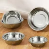 Large Capacity Dog Bowl Stainless Steel Safe Durable Pet Feeding Bowl Cat Dog Food Drinking Feeder Bowl Pet Supplies 3